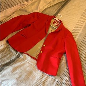 Red JCrew Blazer